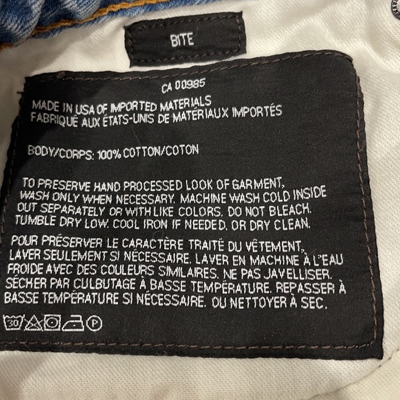 ALEXANDER WANG  High Waisted Denim Shorts Sz 29 - Picture 5 of 5